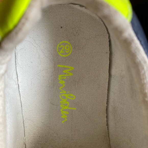 Navy Mini Boden Velcro Sneakers - Picture 2 of 4